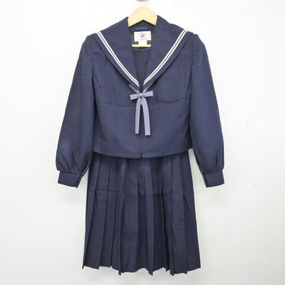 【中古】愛知県 鬼崎中学校 女子制服 3点 (セーラー服・スカート) sf100135