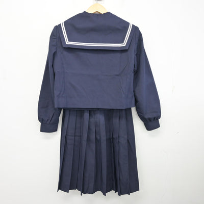 【中古】愛知県 鬼崎中学校 女子制服 3点 (セーラー服・スカート) sf100135