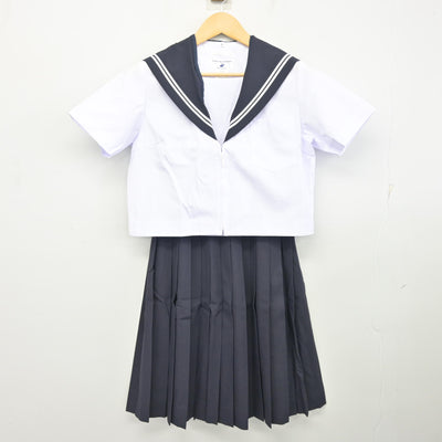 【中古】愛知県 鬼崎中学校 女子制服 3点 (セーラー服・スカート) sf100136