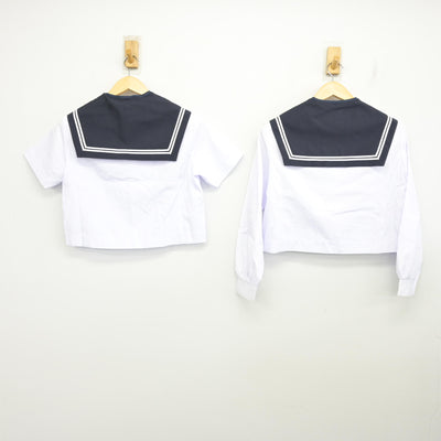 【中古】愛知県 鬼崎中学校 女子制服 3点 (セーラー服・スカート) sf100136