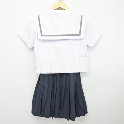 【中古】兵庫県 朝日中学校 女子制服 4点 (セーラー服・スカート) sf100141