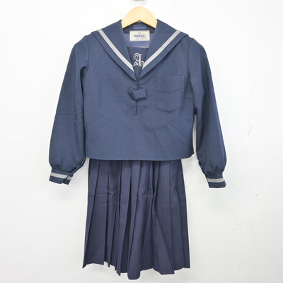 【中古】兵庫県 朝日中学校 女子制服 2点 (セーラー服・スカート) sf100142