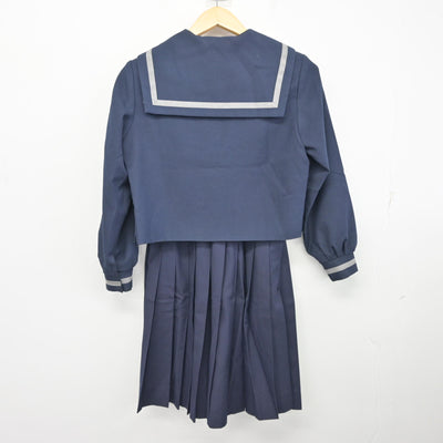 【中古】兵庫県 朝日中学校 女子制服 2点 (セーラー服・スカート) sf100142