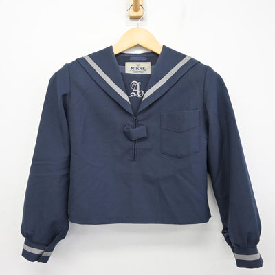 【中古】兵庫県 朝日中学校 女子制服 2点 (セーラー服・スカート) sf100142