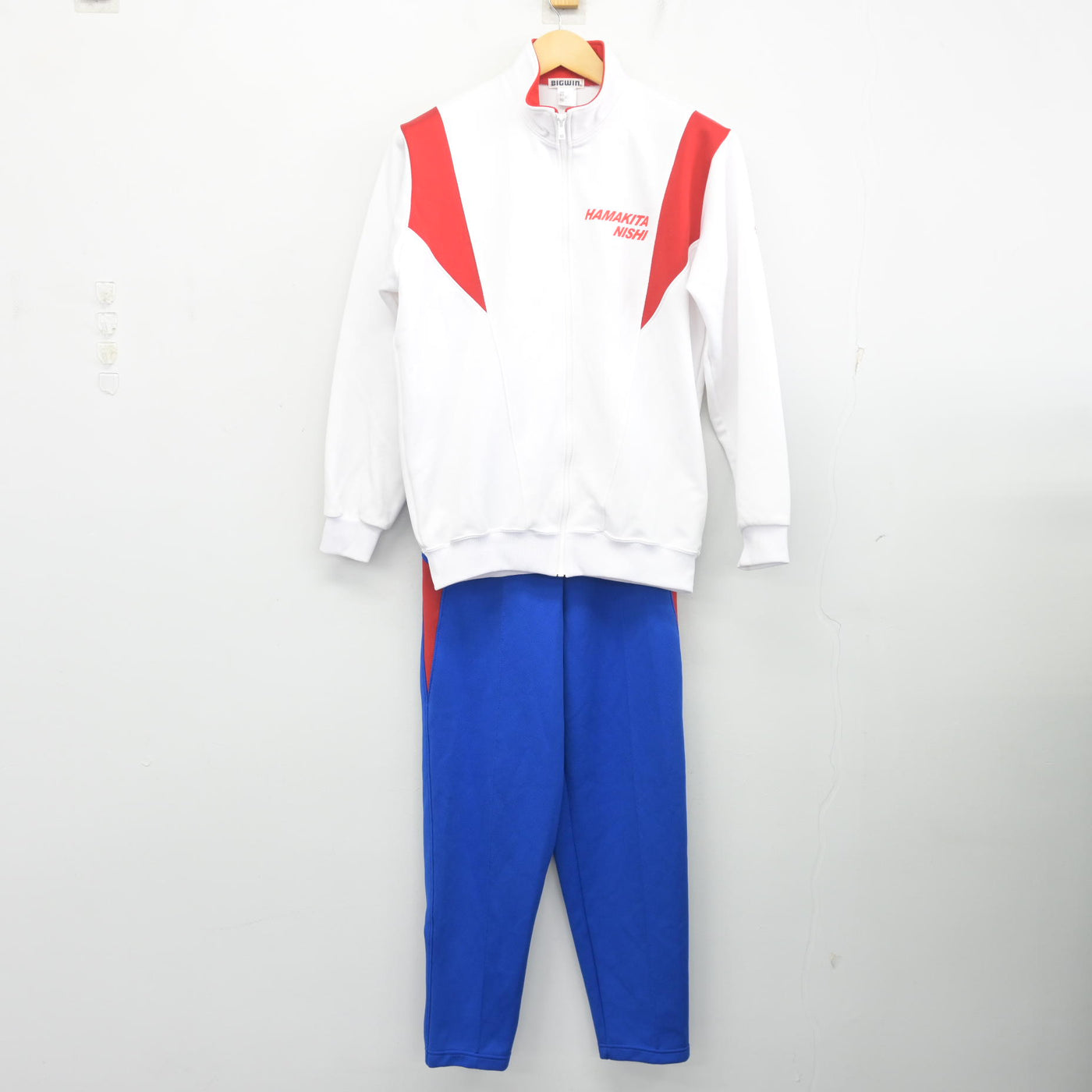【中古】静岡県 浜北西高等学校 女子制服 3点 (ジャージ 上・ジャージ 下・体操服 下) sf100149