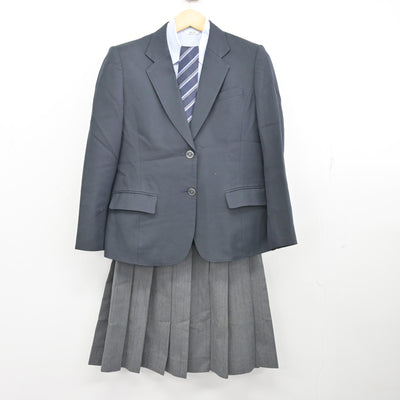 【中古】千葉県 不二女子高等学校 女子制服 4点 (ブレザー・シャツ・スカート) sf100150