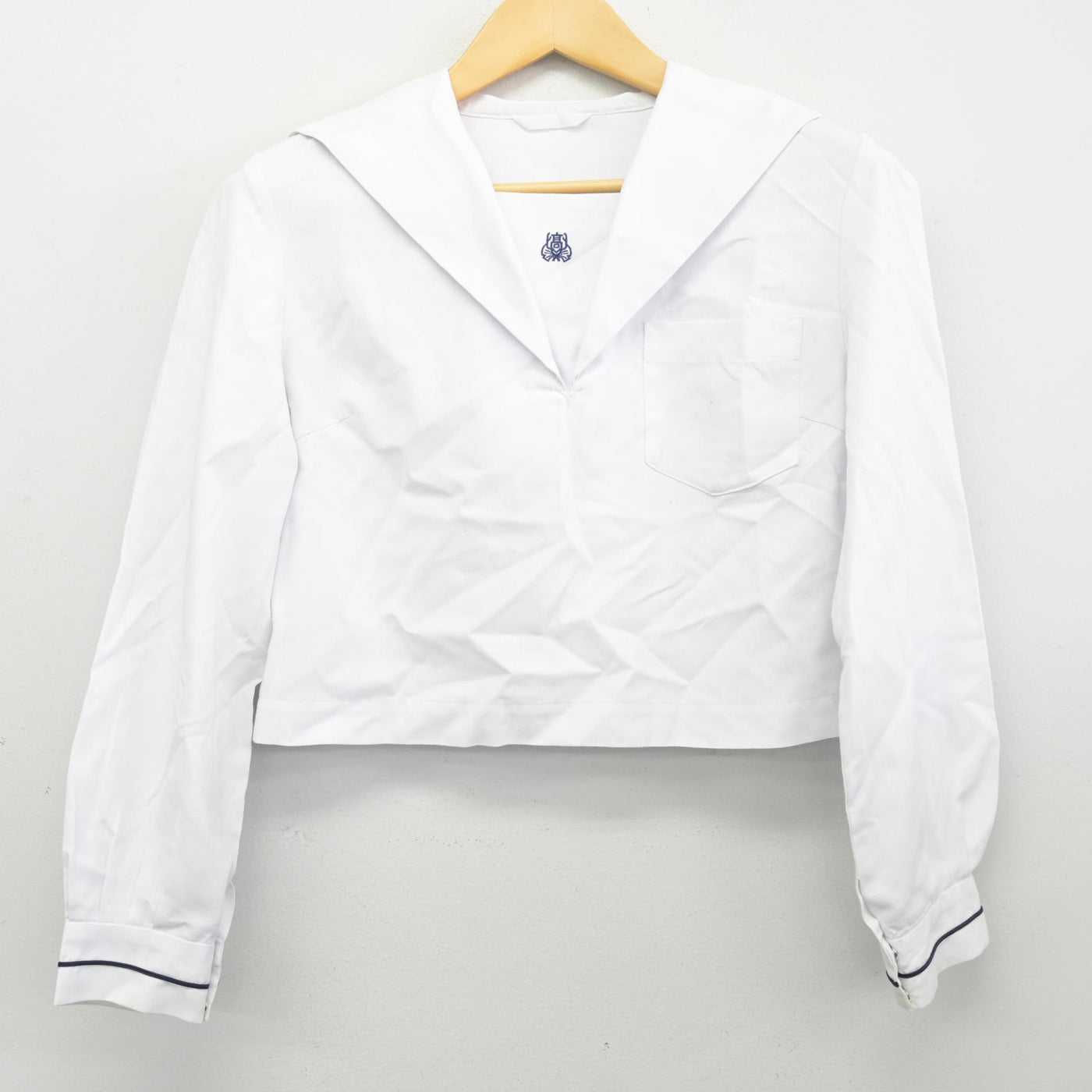 【中古】熊本県 鹿本高等学校 女子制服 2点 (セーラー服・スカート) sf100159