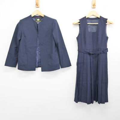 【中古】埼玉県 谷塚中学校 女子制服 2点 (ブレザー・ジャンパースカート) sf100160