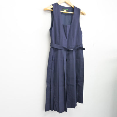 【中古】埼玉県 谷塚中学校 女子制服 1点 (ジャンパースカート) sf100162