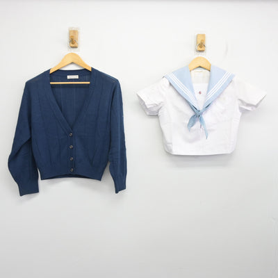【中古】愛知県 愛知淑徳中学校 女子制服 3点 (ニット・セーラー服) sf100173