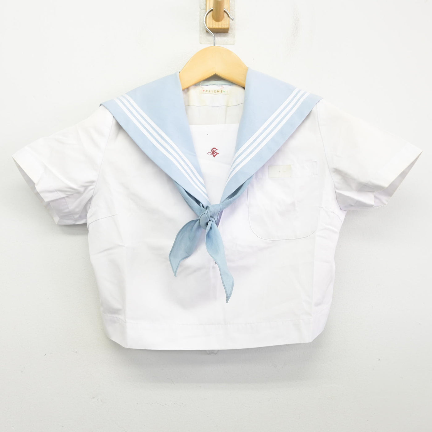 【中古】愛知県 愛知淑徳中学校 女子制服 3点 (ニット・セーラー服) sf100173