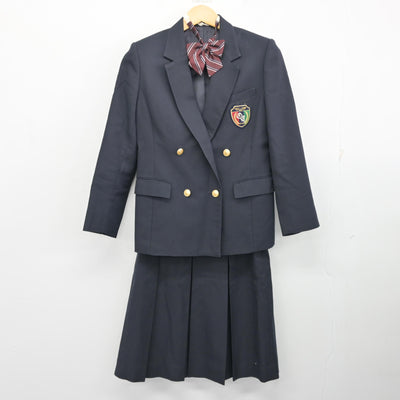 【中古】埼玉県 大宮商業高等学校 女子制服 3点 (ブレザー・スカート) sf100174