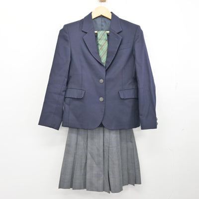 【中古】神奈川県 慶應義塾湘南藤沢高等部 女子制服 3点 (ブレザー・スカート) sf100176