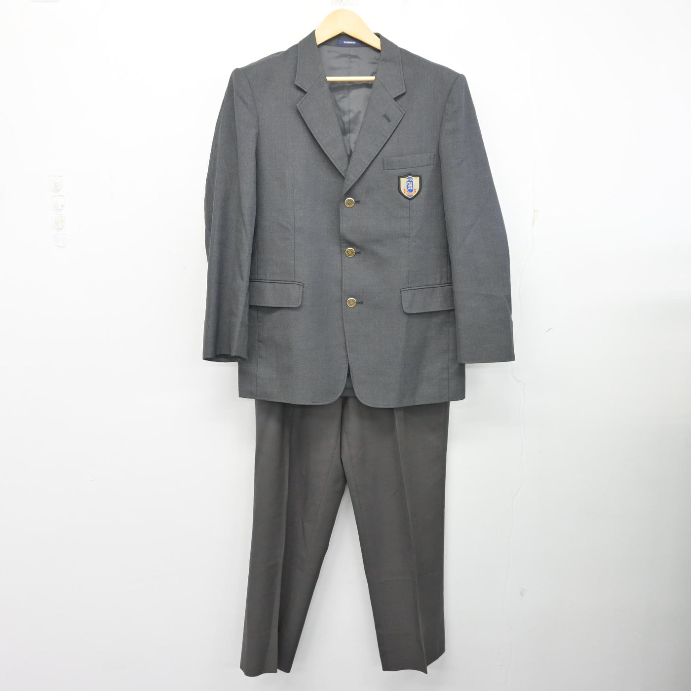 【中古】愛知県 豊田東高等学校 男子制服 2点 (ブレザー・ズボン) sf100190