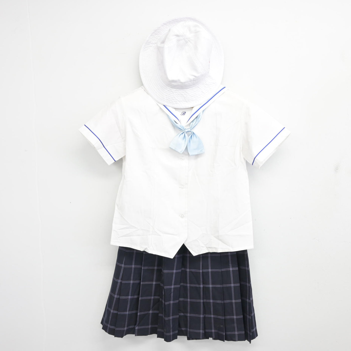 【中古】埼玉県 西武学園文理小学校/高学年 女子制服 4点 (セーラー服・スカート) sf100204