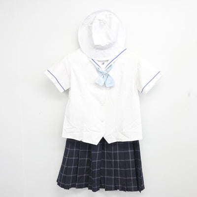 【中古】埼玉県 西武学園文理小学校/高学年 女子制服 4点 (セーラー服・スカート) sf100204