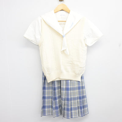 【中古】愛知県 名城大学附属高等学校 女子制服 3点 (ニットベスト・セーラー服・スカート) sf100209