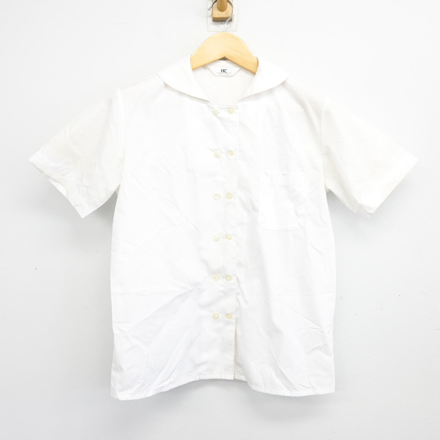 【中古】岡山県 明誠学院高等学校 女子制服 3点 (ニットベスト・シャツ・スカート) sf100213