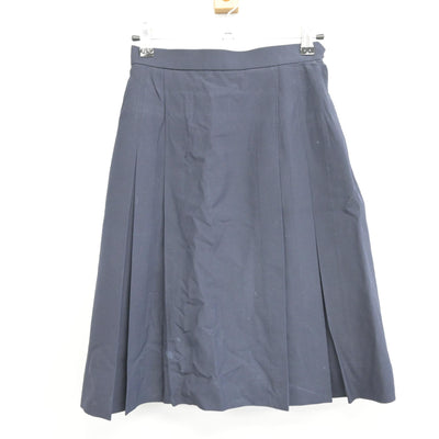 【中古】岡山県 明誠学院高等学校 女子制服 3点 (ニットベスト・シャツ・スカート) sf100213