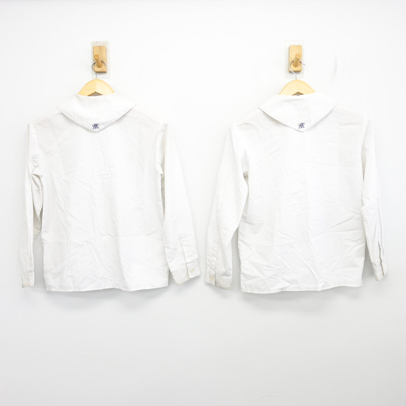 【中古】岡山県 明誠学院高等学校 女子制服 3点 (シャツ・スカート) sf100216