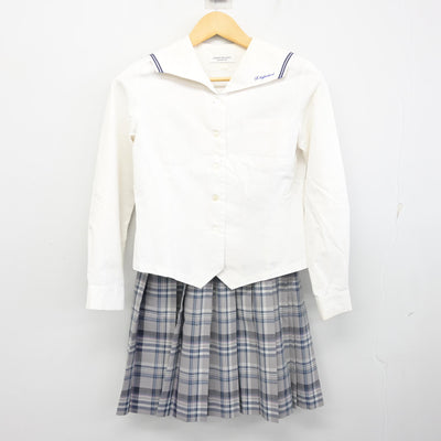 【中古】香川県 寒川高等学校 女子制服 2点 (セーラー服・スカート) sf100247