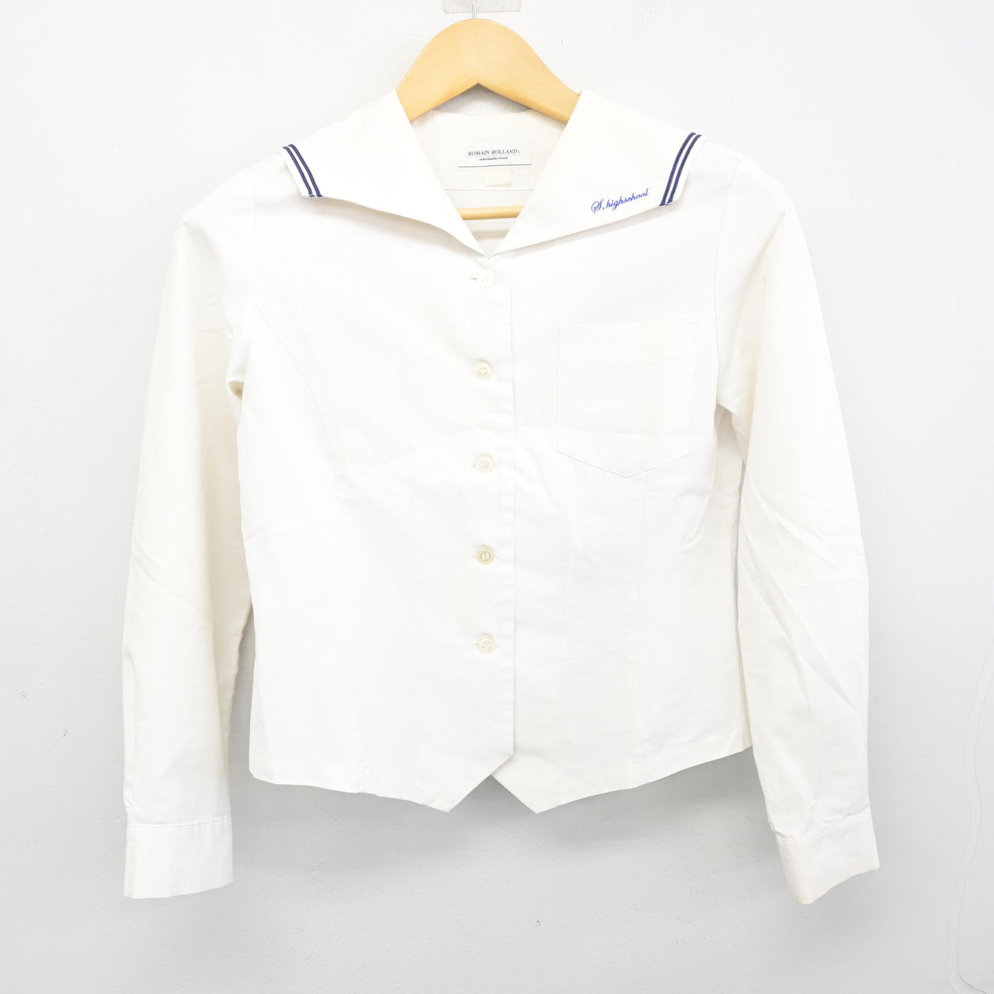 【中古】香川県 寒川高等学校 女子制服 2点 (セーラー服・スカート) sf100247