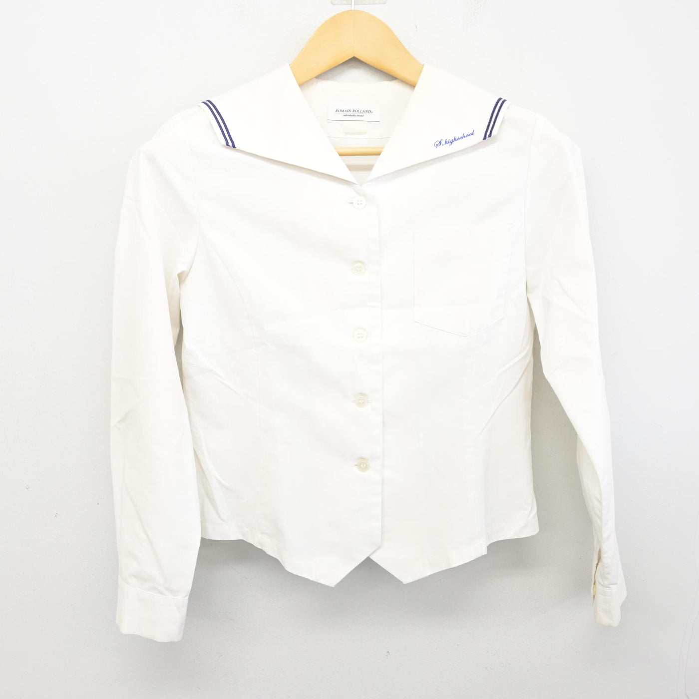 【中古】香川県 寒川高等学校 女子制服 2点 (セーラー服・シャツ) sf100248