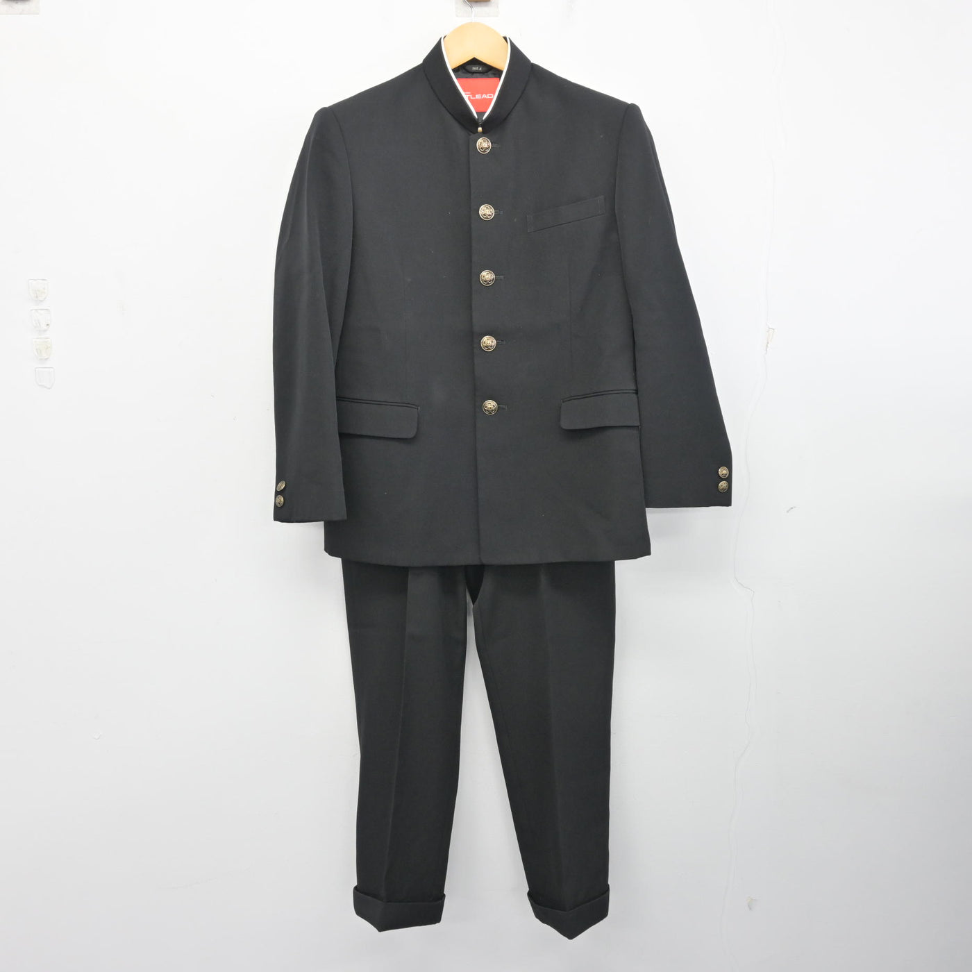 中古】千葉県 茂原市立南中学校 男子制服 2点 (学ラン・ズボン