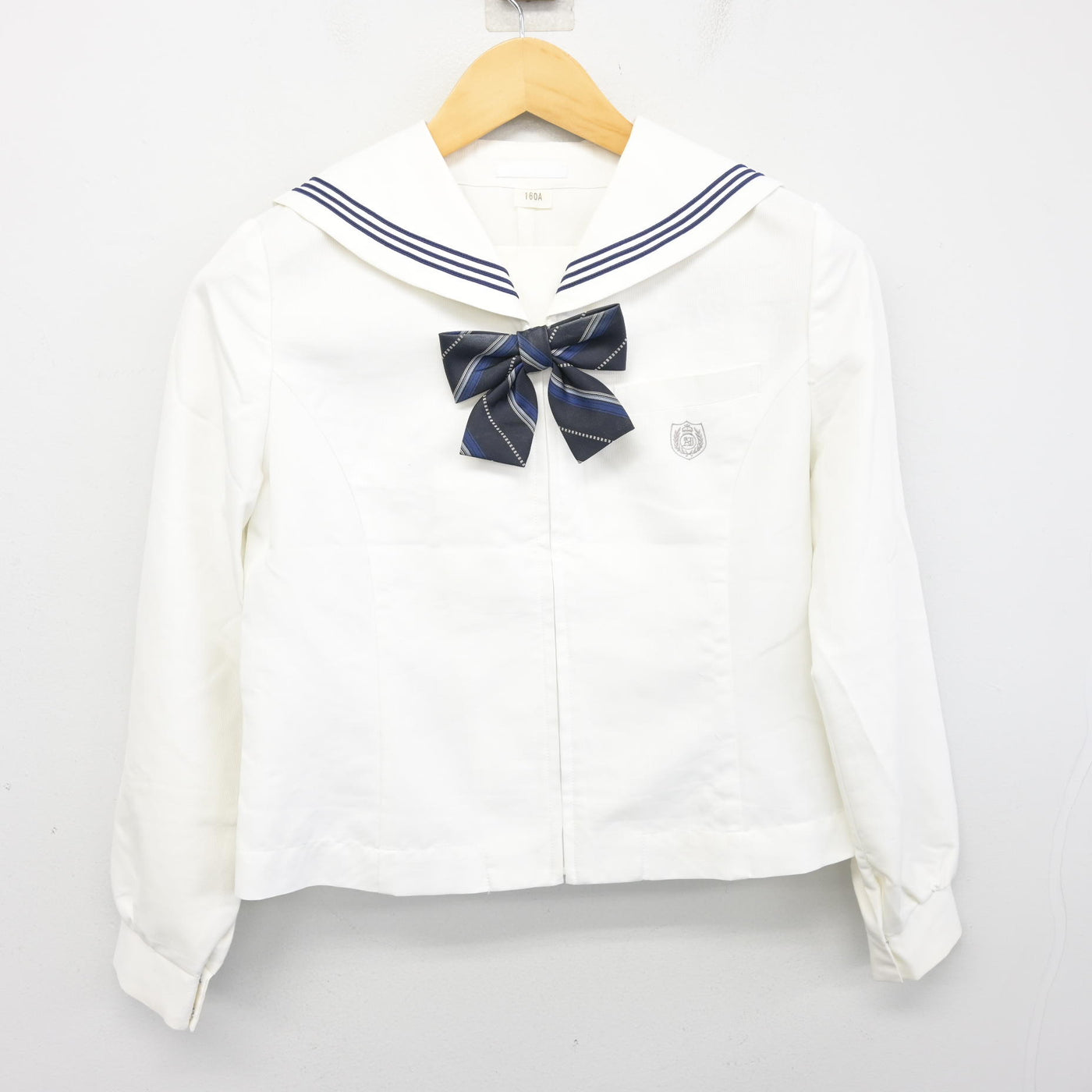【中古】北海道 札幌英藍高等学校 女子制服 3点 (セーラー服・スカート) sf100260