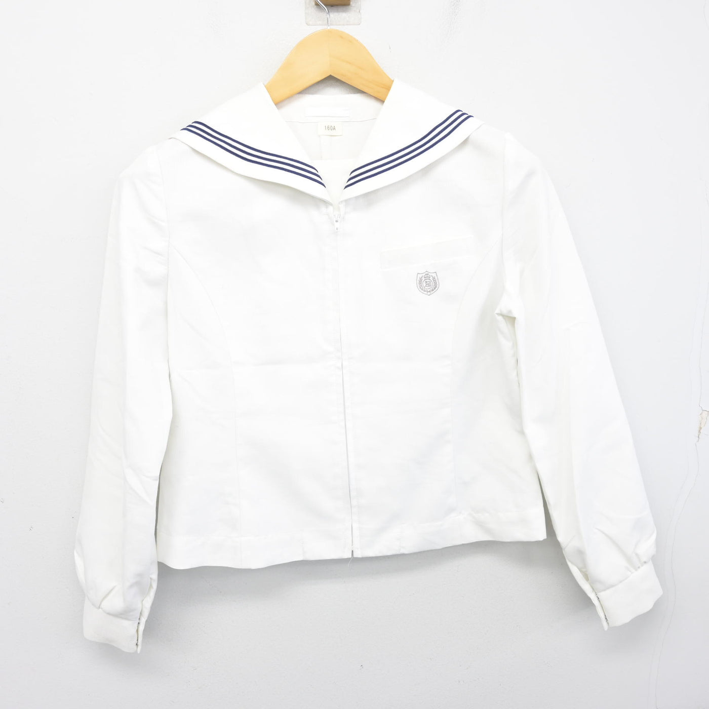 【中古】北海道 札幌英藍高等学校 女子制服 2点 (ニットベスト・セーラー服) sf100261