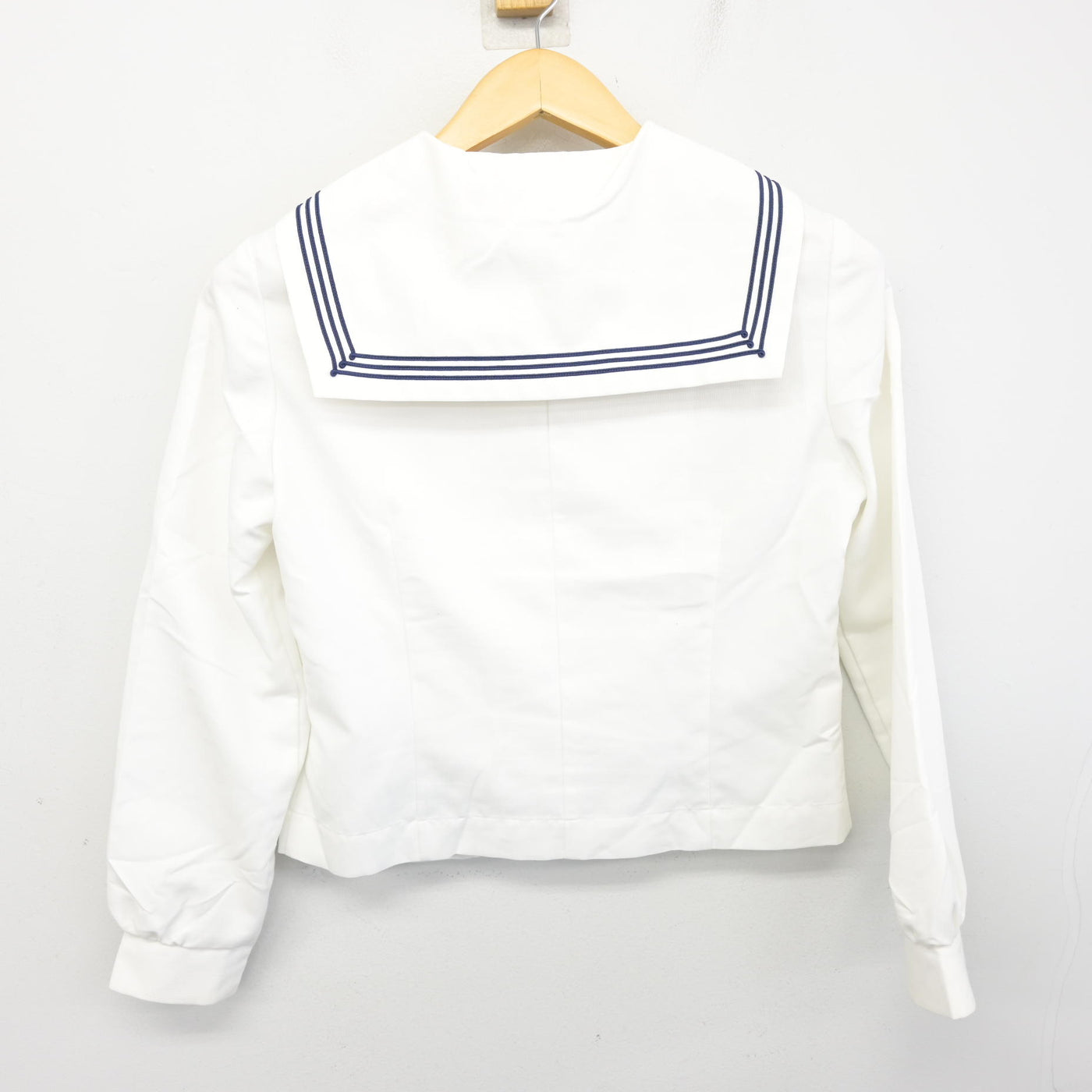 【中古】北海道 札幌英藍高等学校 女子制服 2点 (セーラー服・シャツ) sf100262