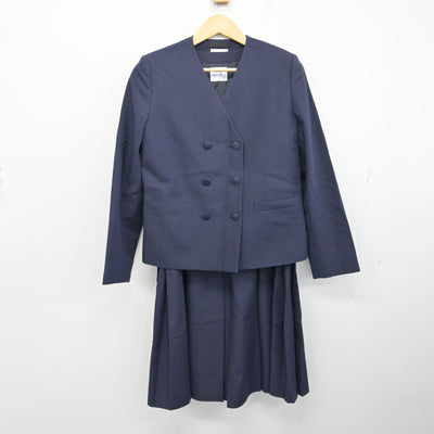 【中古】茨城県 水戸市立第四中学校 女子制服 2点 (ブレザー・ジャンパースカート) sf100267