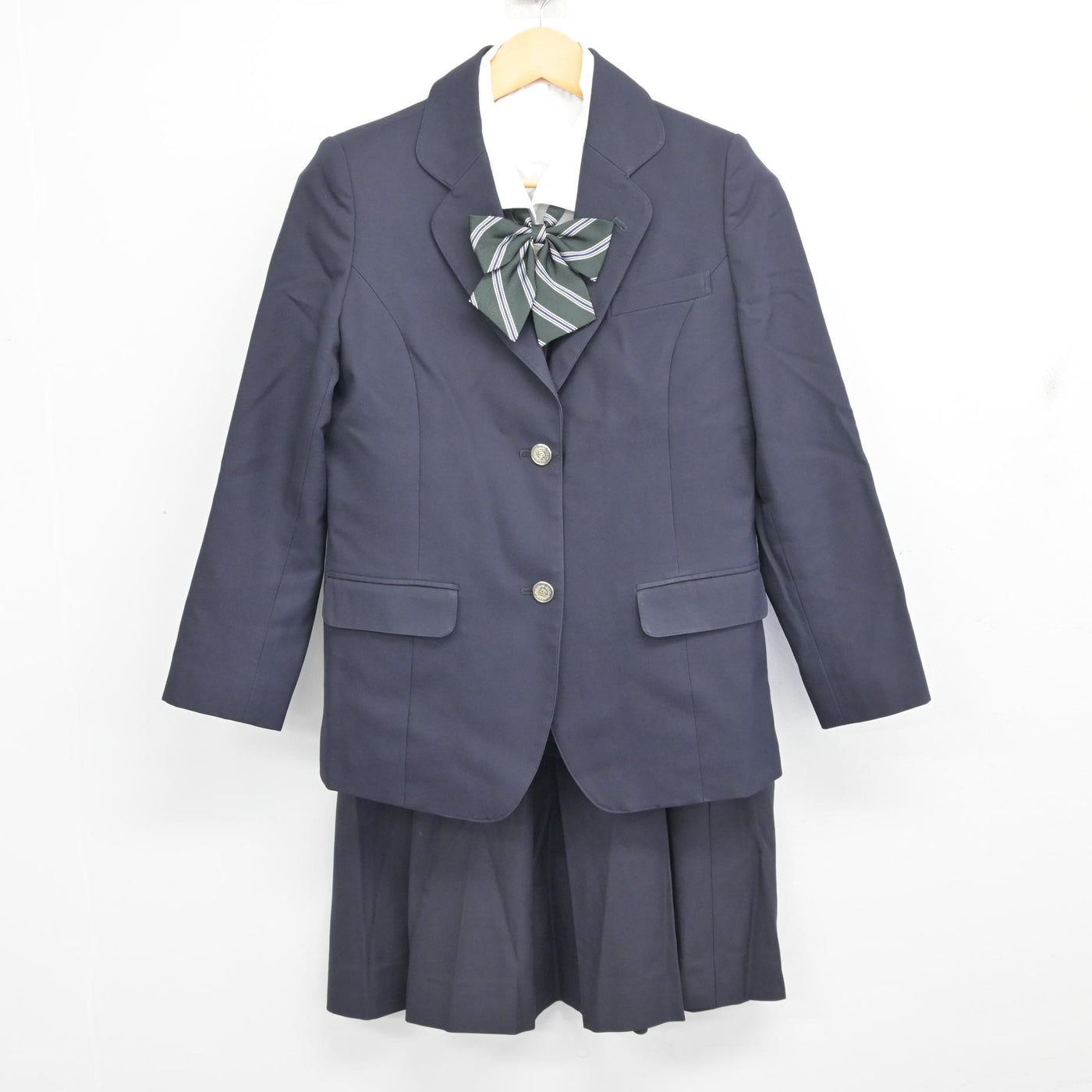 【中古】愛知県 五条高等学校 女子制服 5点 (ブレザー・ベスト・シャツ・スカート) sf100288