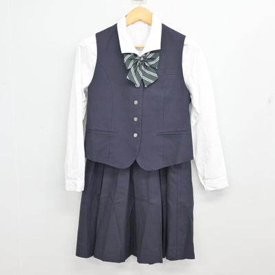 【中古】愛知県 五条高等学校 女子制服 5点 (ブレザー・ベスト・シャツ・スカート) sf100288