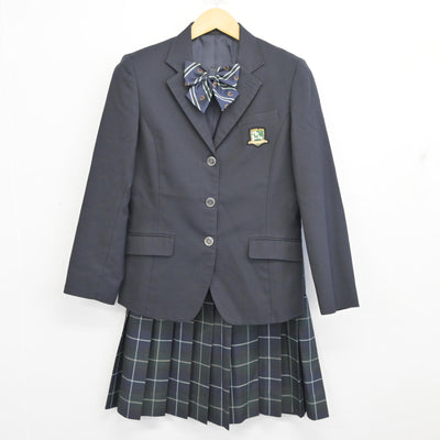 【中古】茨城県 つくば市立学園の森義務教育学校 女子制服 4点 (ブレザー・スカート) sf100293