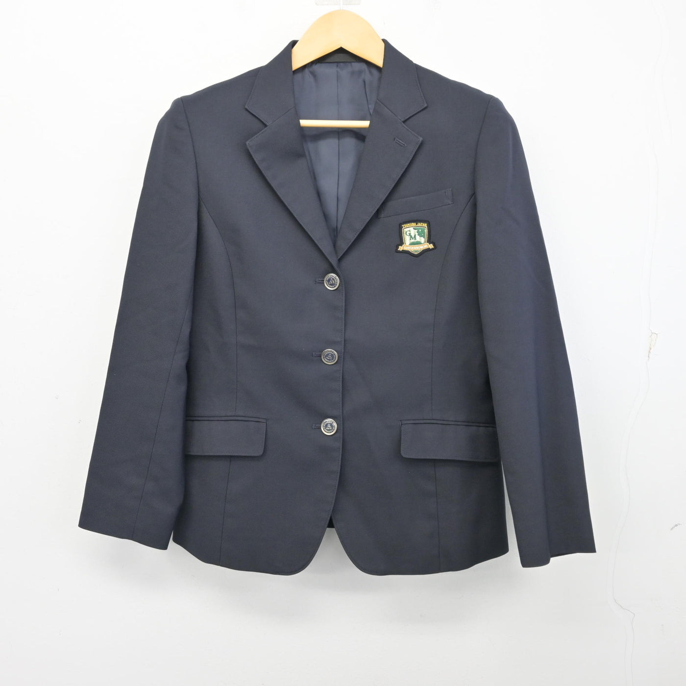 【中古】茨城県 つくば市立学園の森義務教育学校 女子制服 4点 (ブレザー・スカート) sf100293