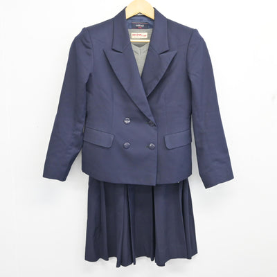 【中古】茨城県 竹園高等学校 女子制服 4点 (ブレザー・ニット・スカート) sf100295