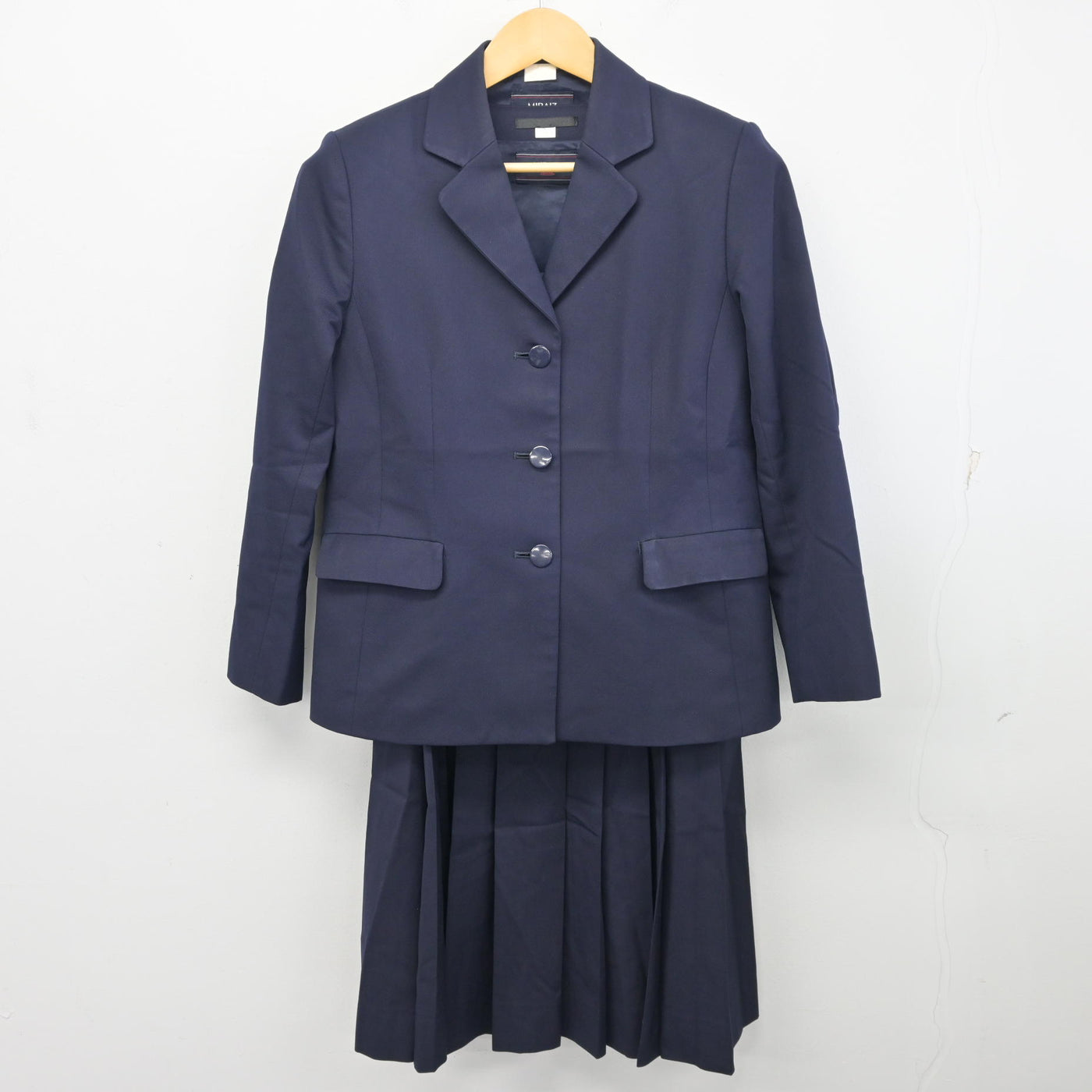 【中古】茨城県 土浦第二高等学校 女子制服 2点 (ブレザー・ジャンパースカート) sf100297