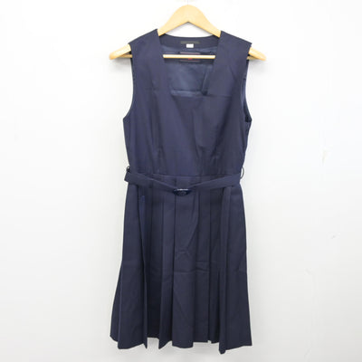 【中古】茨城県 土浦第二高等学校 女子制服 2点 (ブレザー・ジャンパースカート) sf100297