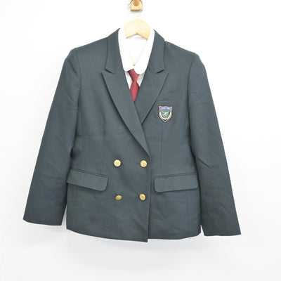【中古】大阪府 日根野高等学校 女子制服 3点 (ブレザー・シャツ) sf100307