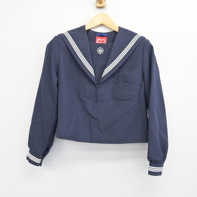 【中古】 学校名不明 女子制服 2点 (セーラー服・スカート) sf100311