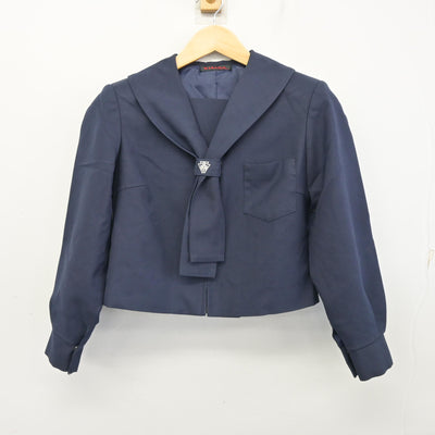 【中古】広島県 福山葦陽高等学校 女子制服 2点 (セーラー服・スカート) sf100314