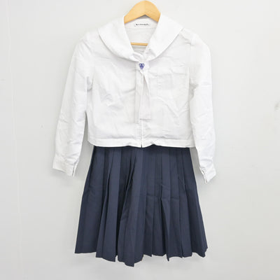 【中古】広島県 福山葦陽高等学校 女子制服 2点 (セーラー服・スカート) sf100316