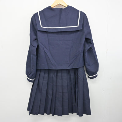 【中古】宮崎県 宮崎西中学校 女子制服 3点 (セーラー服・スカート) sf100319