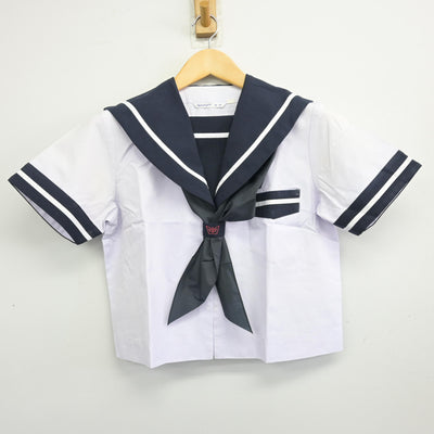 【中古】宮崎県 宮崎西中学校 女子制服 3点 (セーラー服・スカート) sf100320