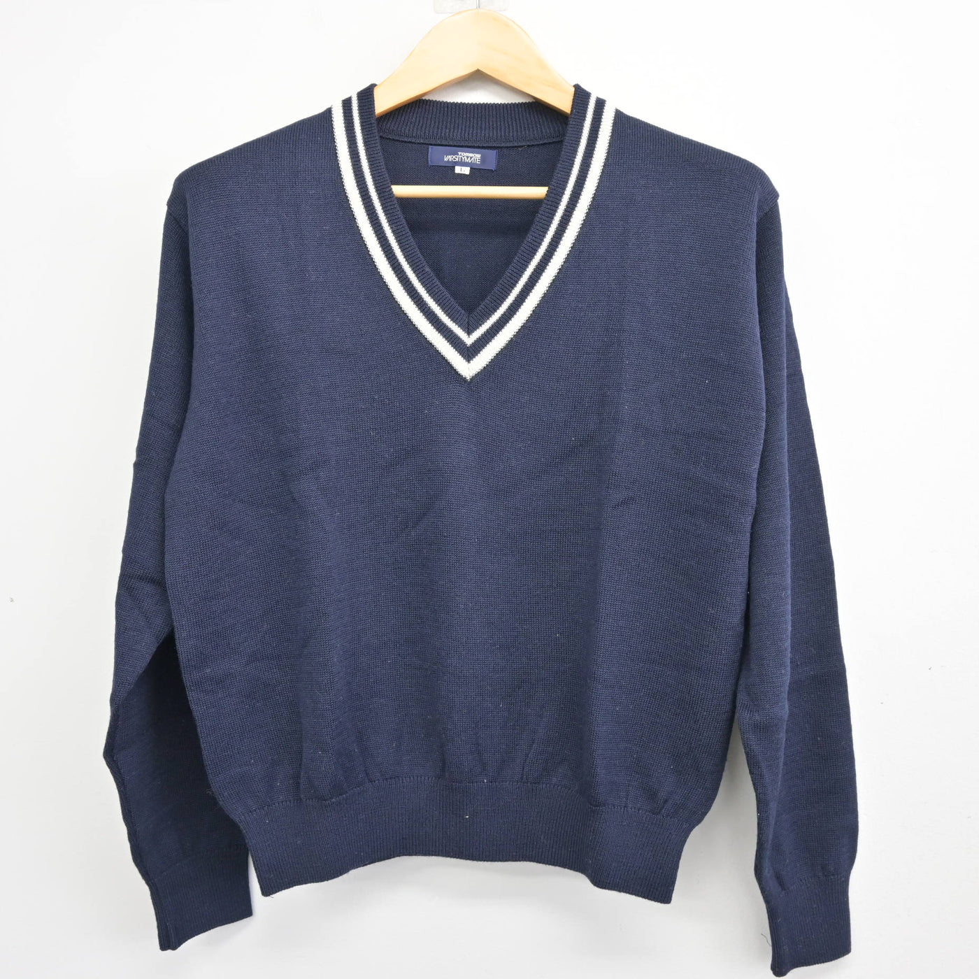 【中古】宮崎県 宮崎商業高等学校 女子制服 2点 (ニット・ニットベスト) sf100322