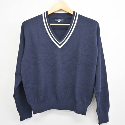 【中古】宮崎県 宮崎商業高等学校 女子制服 2点 (ニット・ニットベスト) sf100322