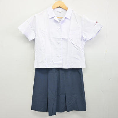 【中古】宮崎県 宮崎商業高等学校 女子制服 3点 (ブラウス・スカート) sf100323