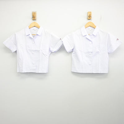 【中古】宮崎県 宮崎商業高等学校 女子制服 3点 (ブラウス・スカート) sf100323