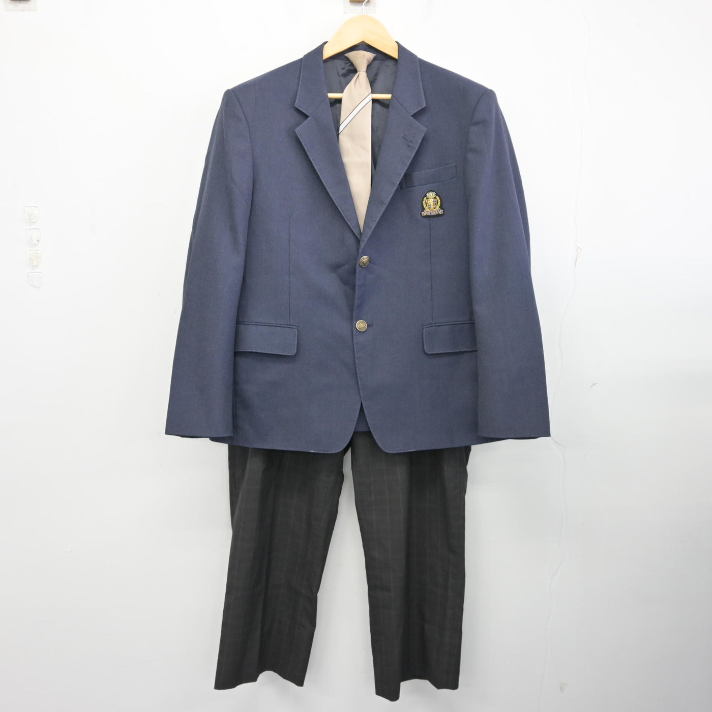 【中古】大阪府 佐野工科高等学校 男子制服 3点 (ブレザー・ズボン) sf100324
